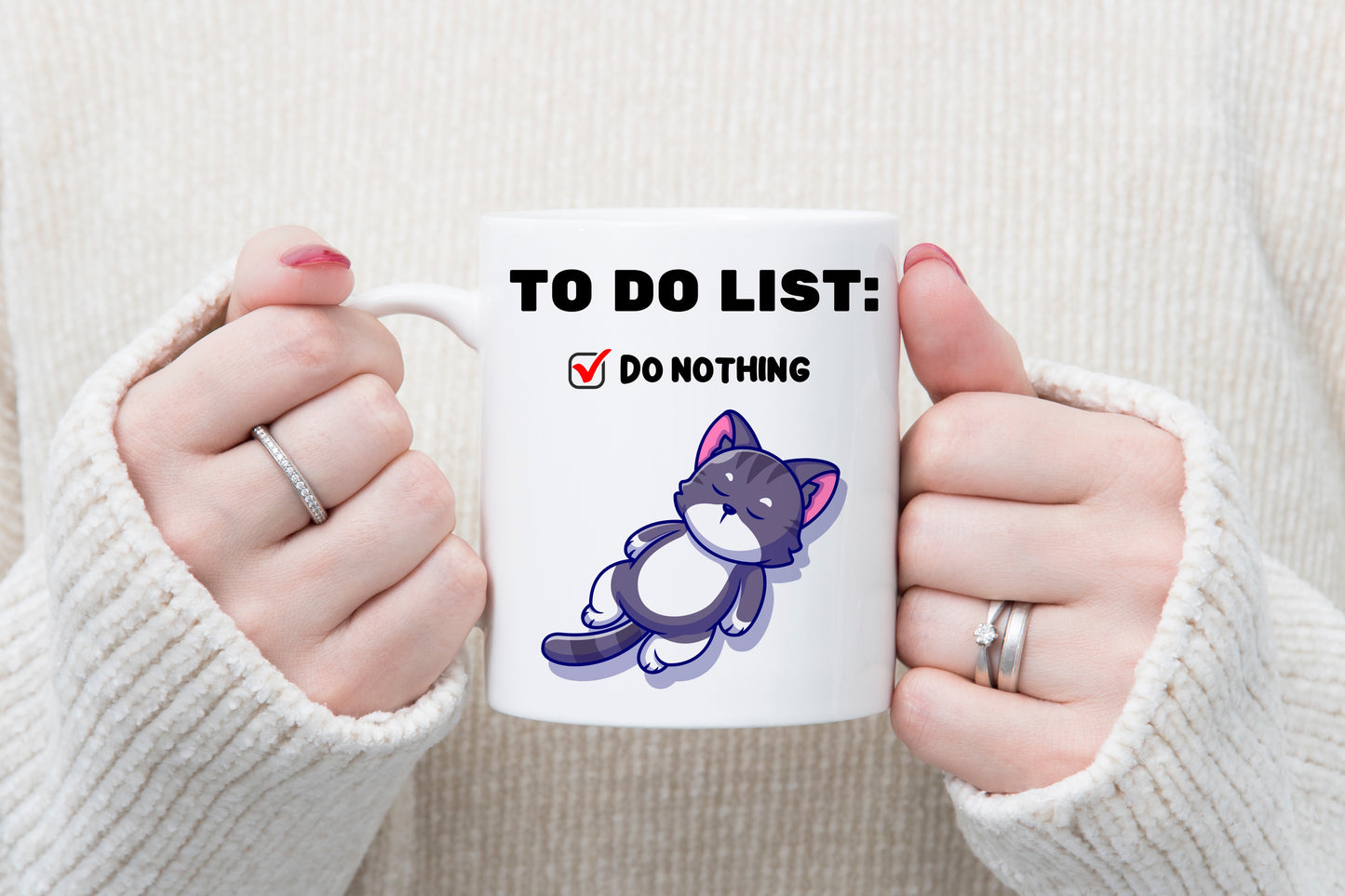 Tasse personnalisée To Do List Chat