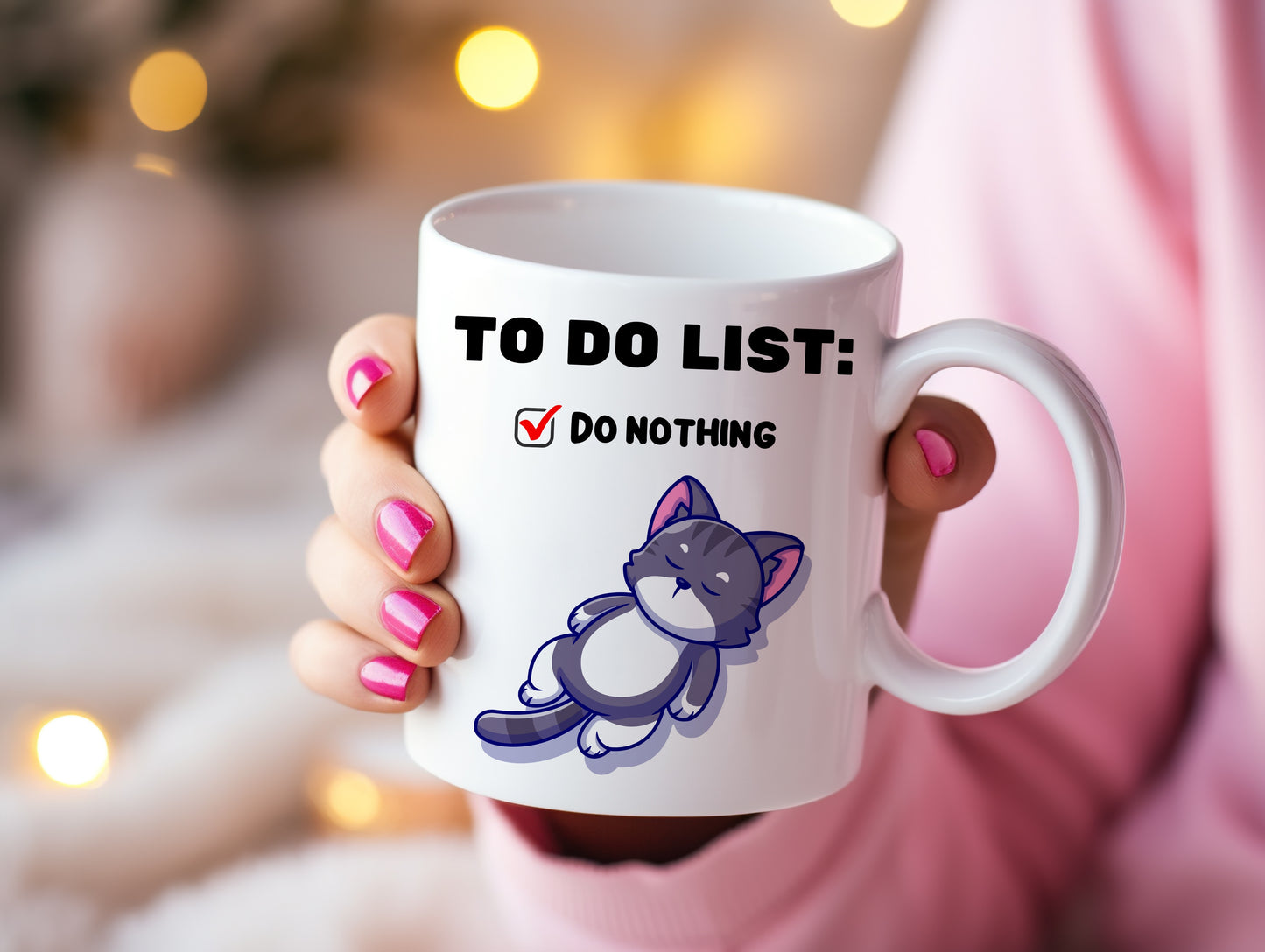 Tasse personnalisée To Do List Chat
