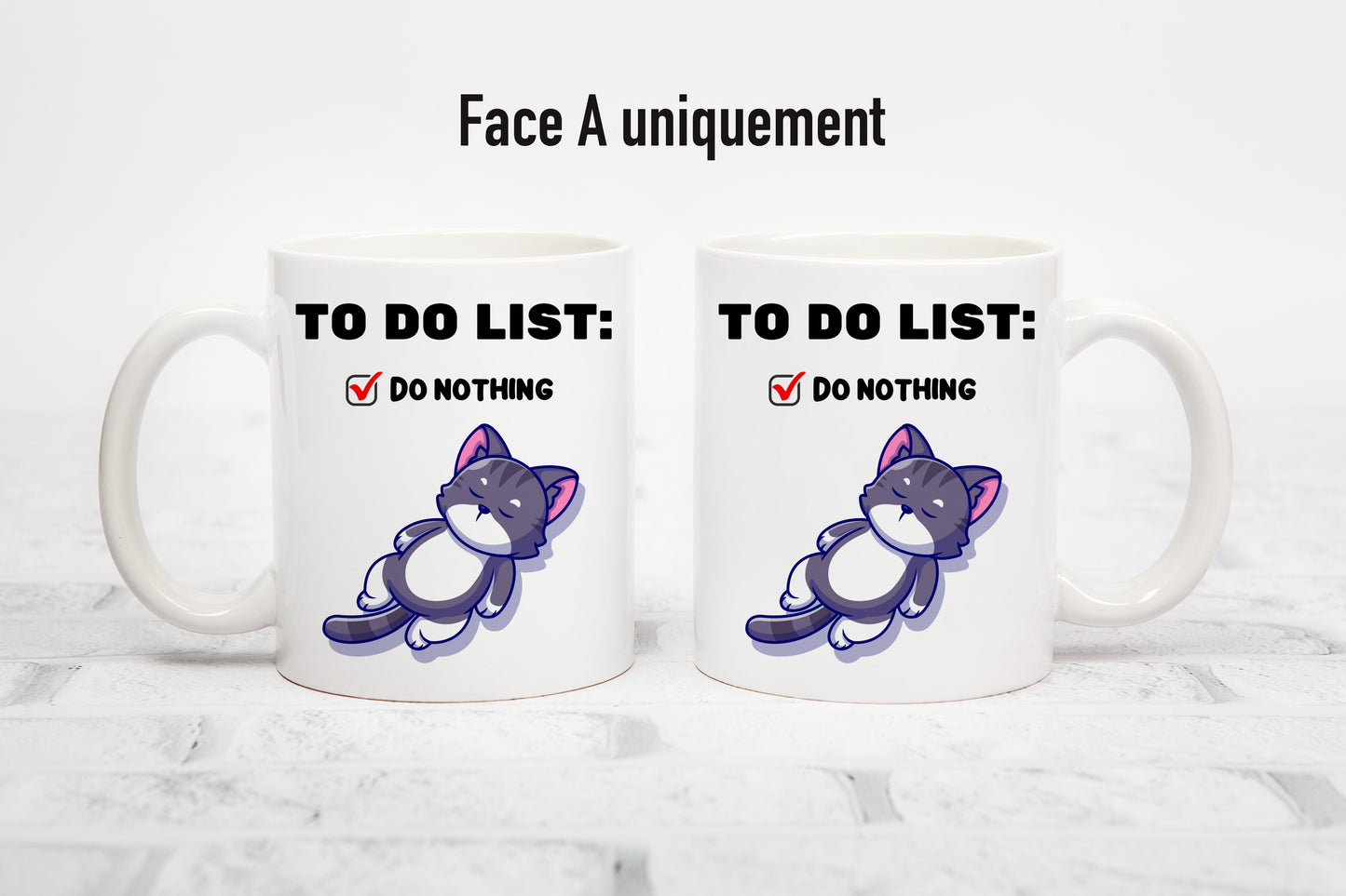 Tasse personnalisée To Do List Chat