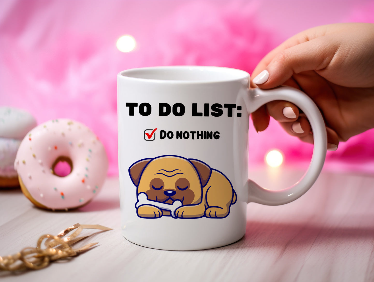 Tasse personnalisée To Do List Chien
