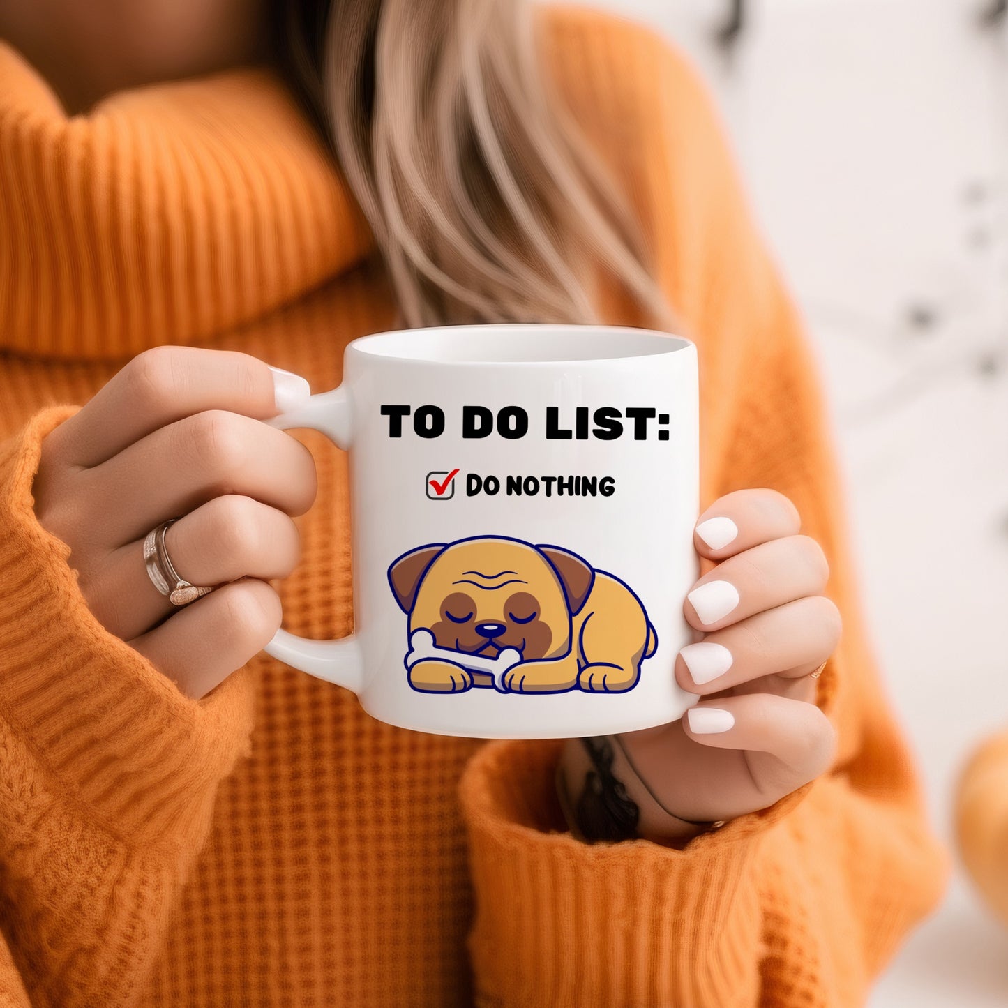 Tasse personnalisée To Do List Chien