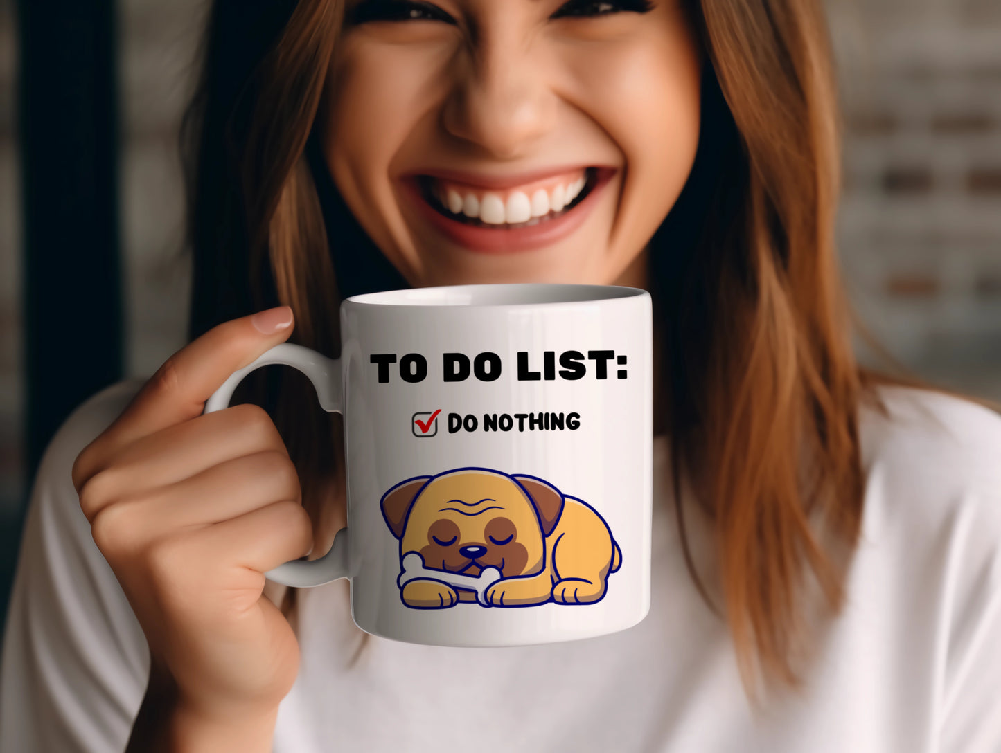 Tasse personnalisée To Do List Chien