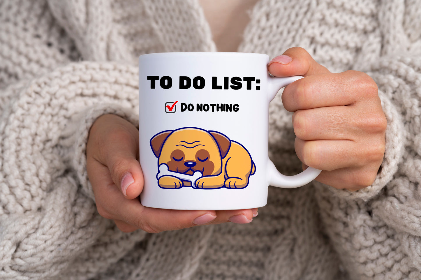 Tasse personnalisée To Do List Chien