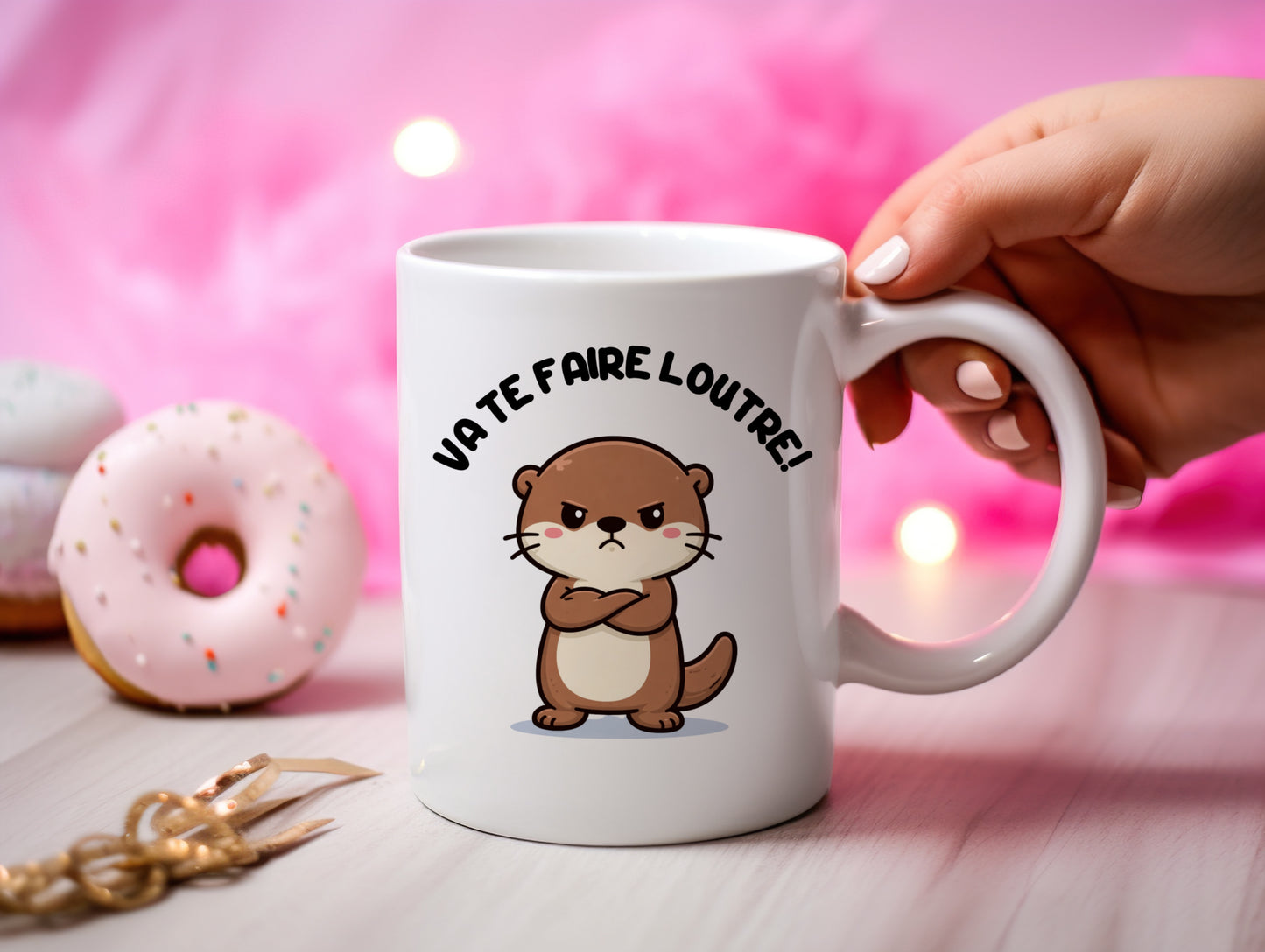 Tasse personnalisée Va Te Faire Loutre