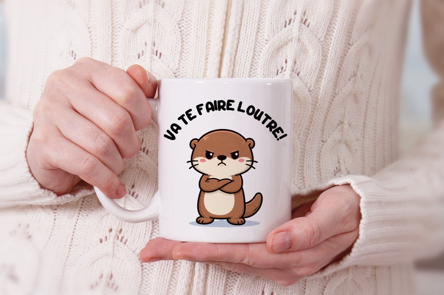 Tasse personnalisée Va Te Faire Loutre
