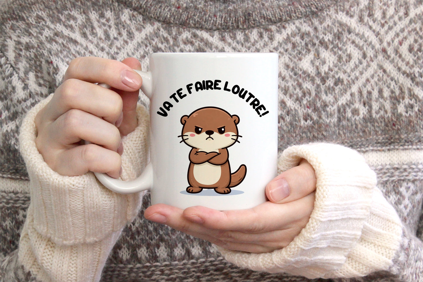 Tasse personnalisée Va Te Faire Loutre