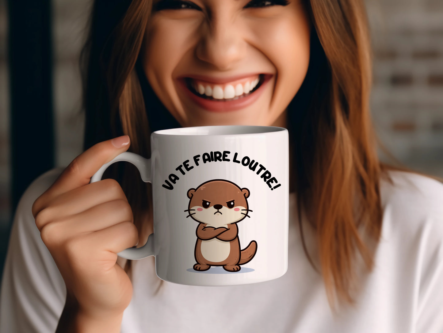 Tasse personnalisée Va Te Faire Loutre