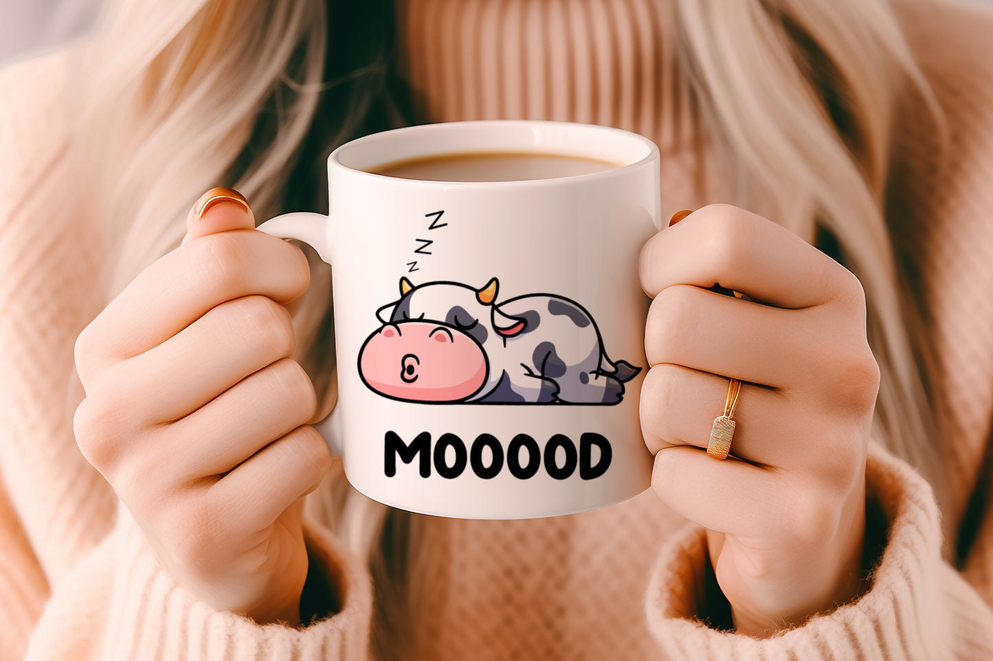 Tasse personnalisée Vache Moooood
