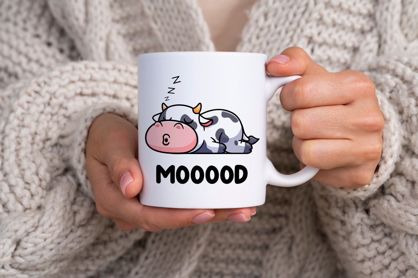 Tasse personnalisée Vache Moooood