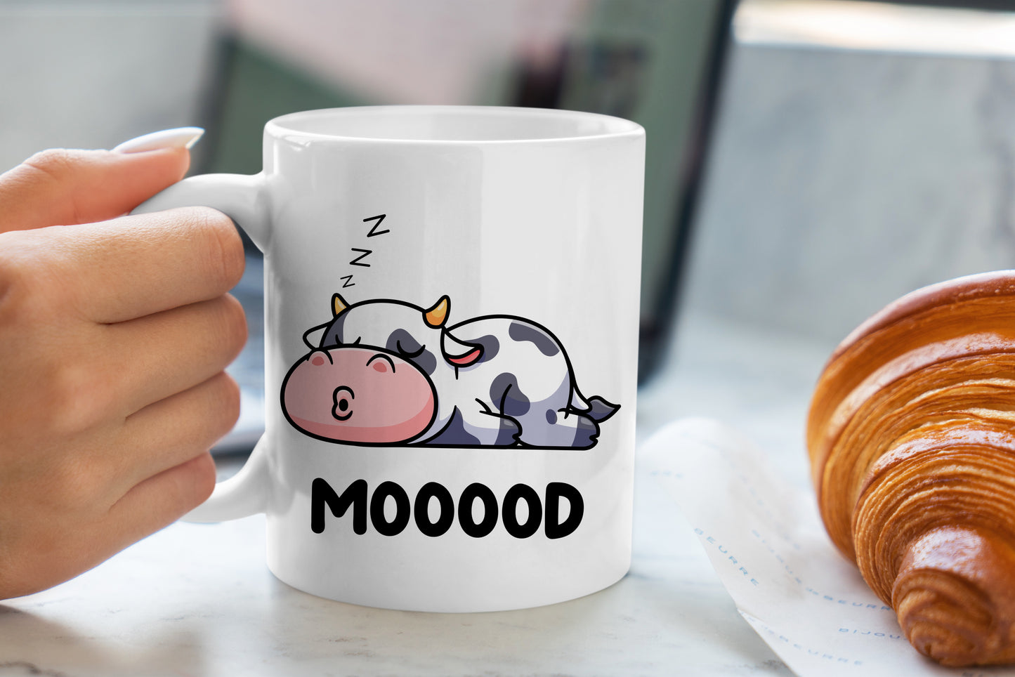 Tasse personnalisée Vache Moooood
