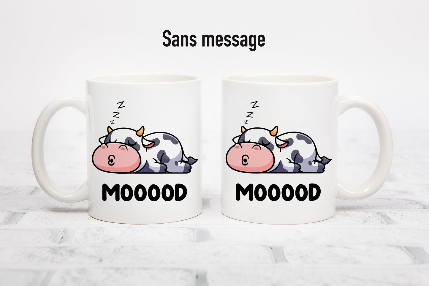 Tasse personnalisée Vache Moooood