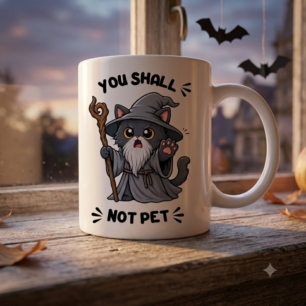 Tasse personnalisée You Shall Not Pet - Chat