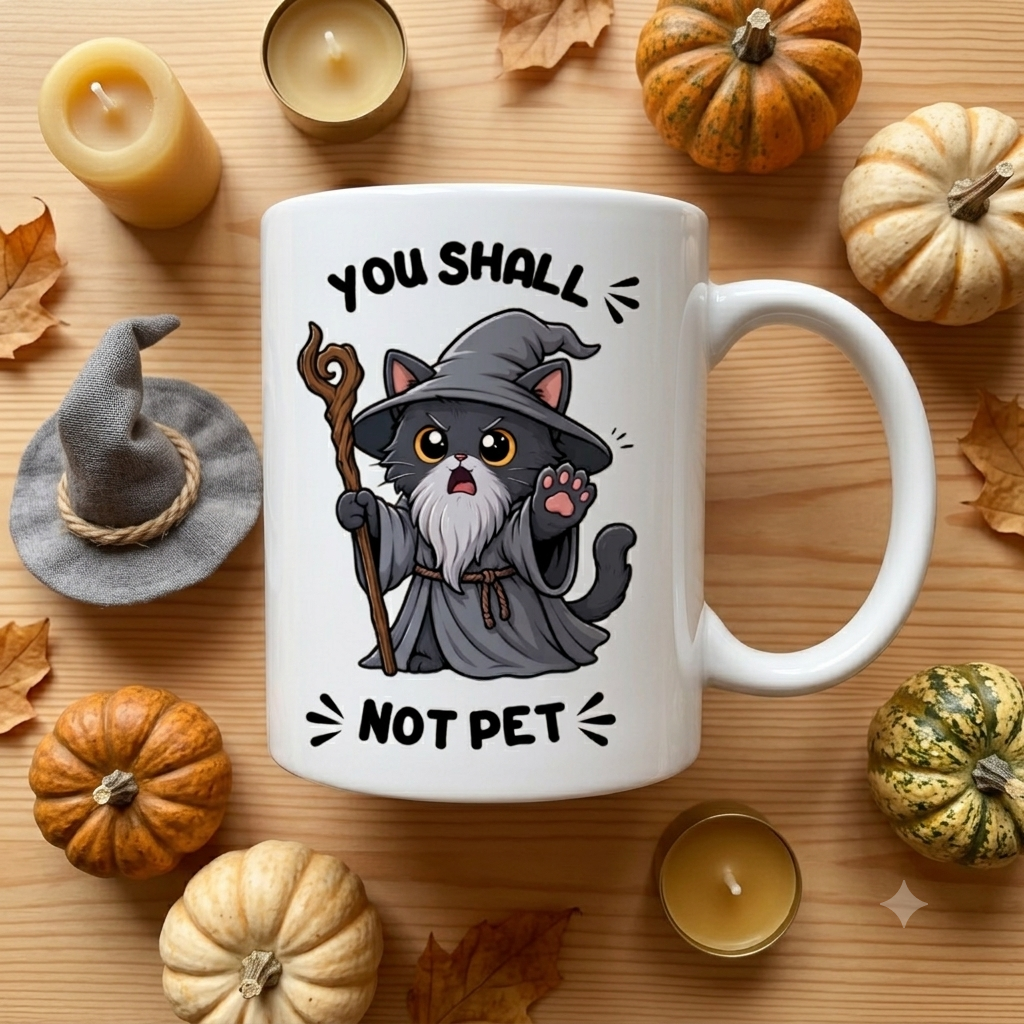 Tasse personnalisée You Shall Not Pet - Chat