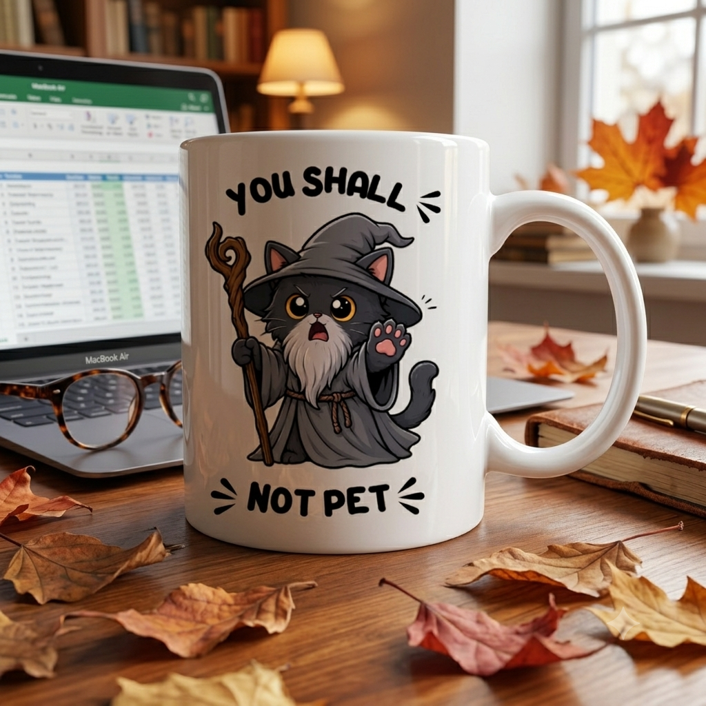 Tasse personnalisée You Shall Not Pet - Chat