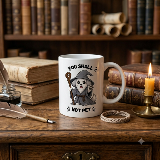 Tasse personnalisée You Shall Not Pet - Chien
