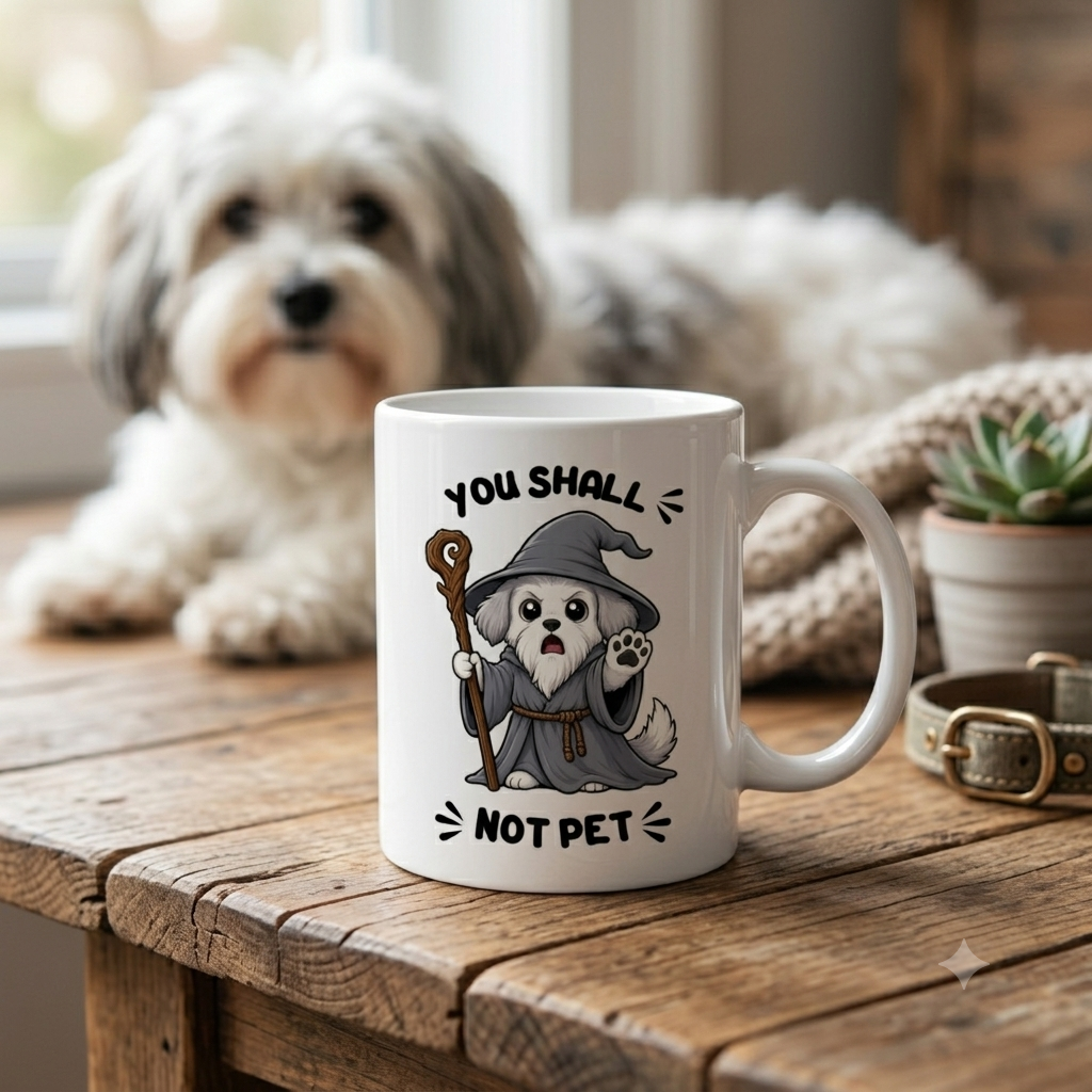 Tasse personnalisée You Shall Not Pet - Chien