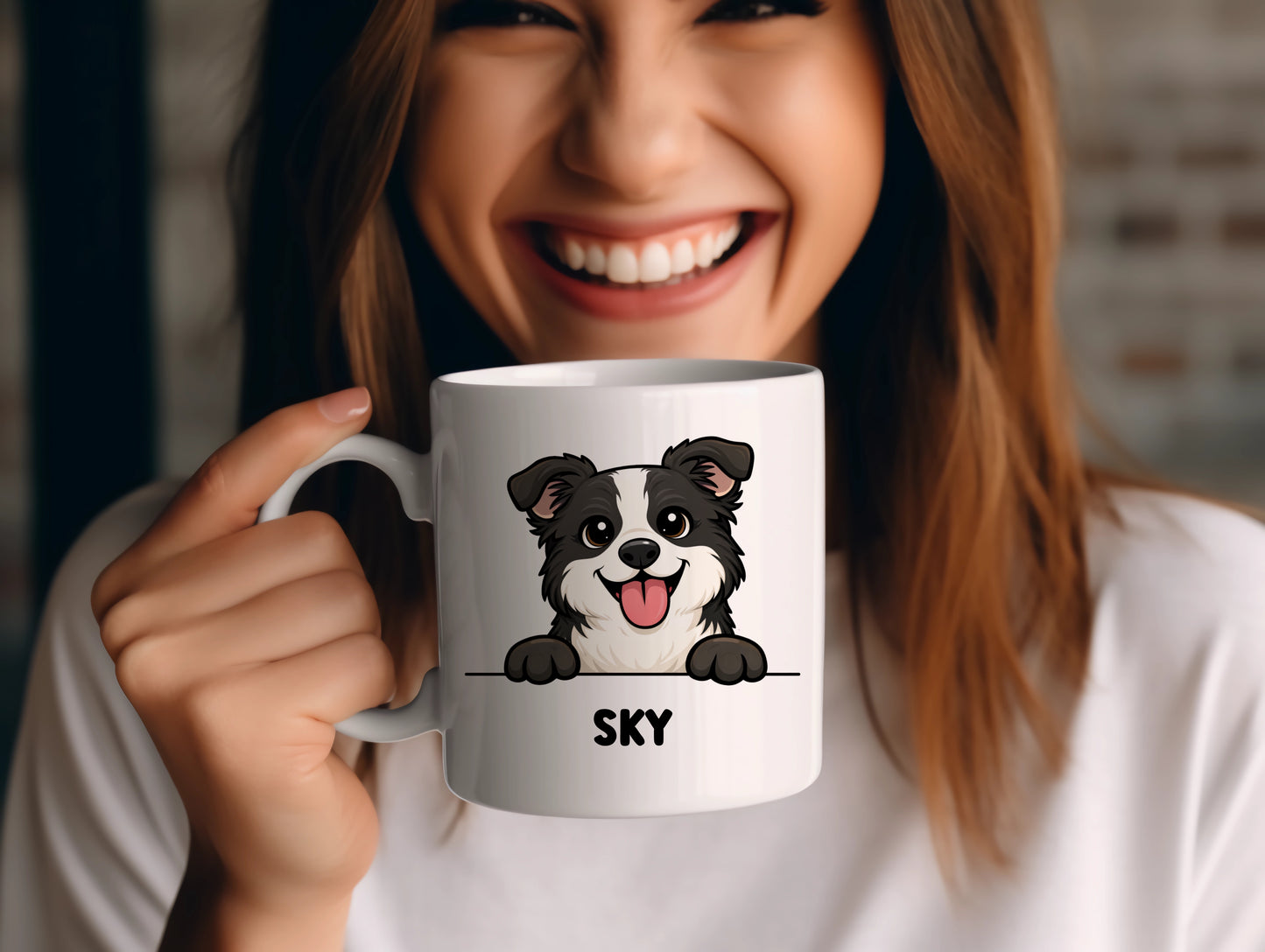 Tasse personnalisée avec prénom du chien