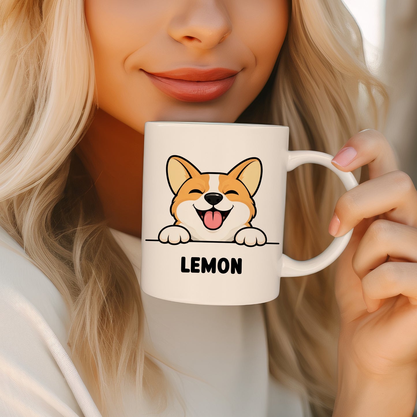 Tasse personnalisée avec prénom du chien
