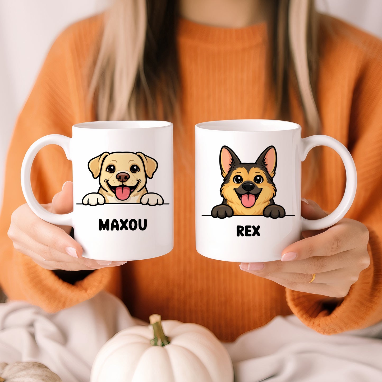Tasse personnalisée avec prénom du chien