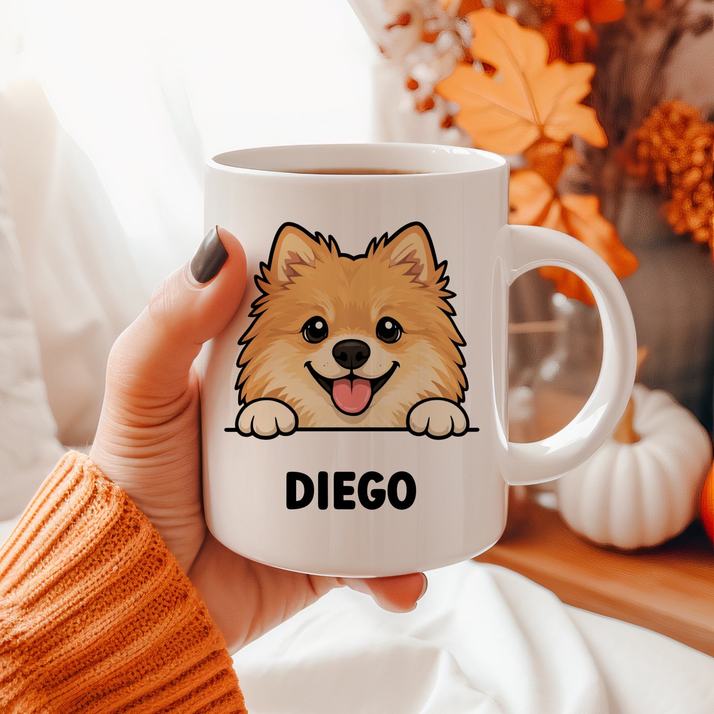 Tasse personnalisée avec prénom du chien