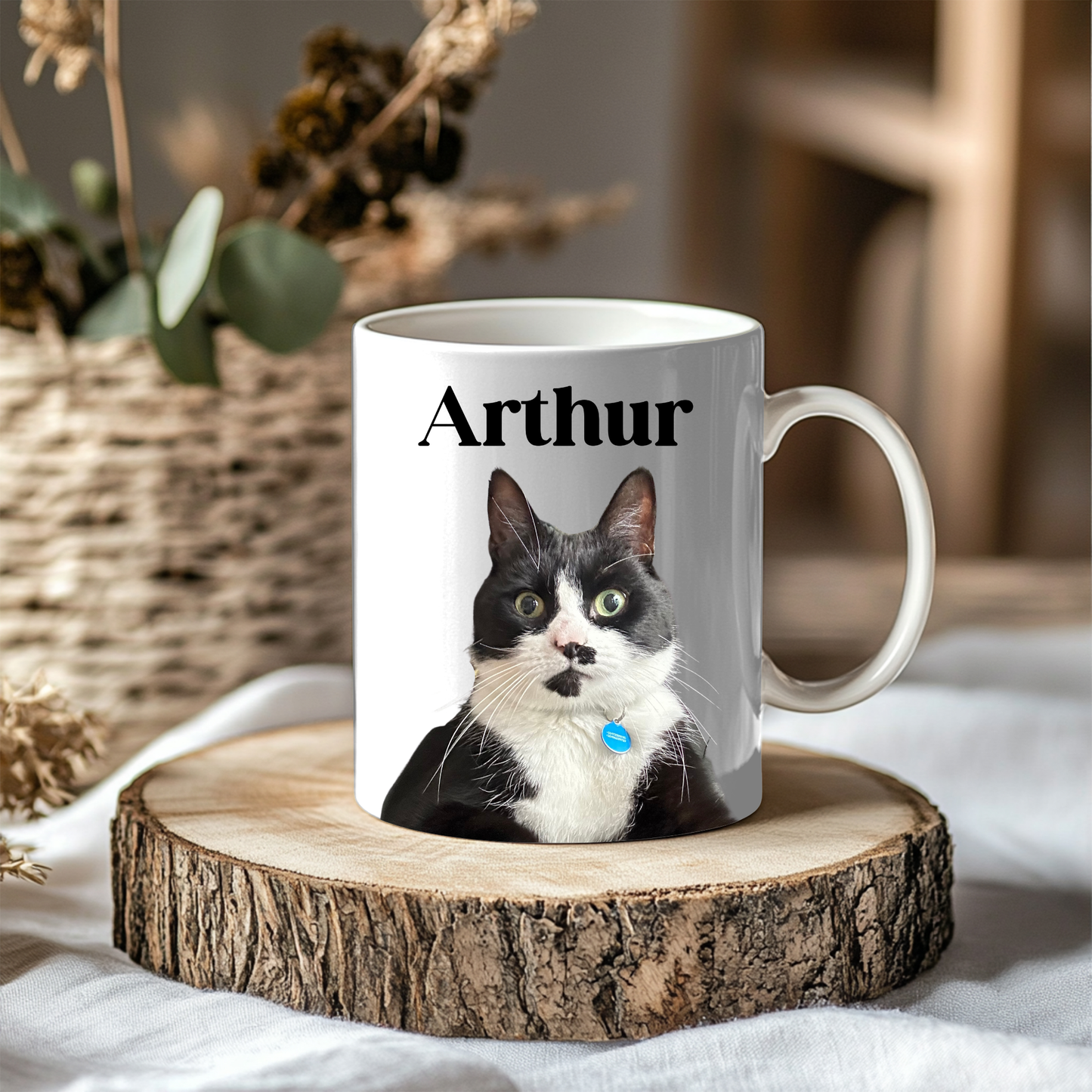 Tasse personnalisée portrait animal