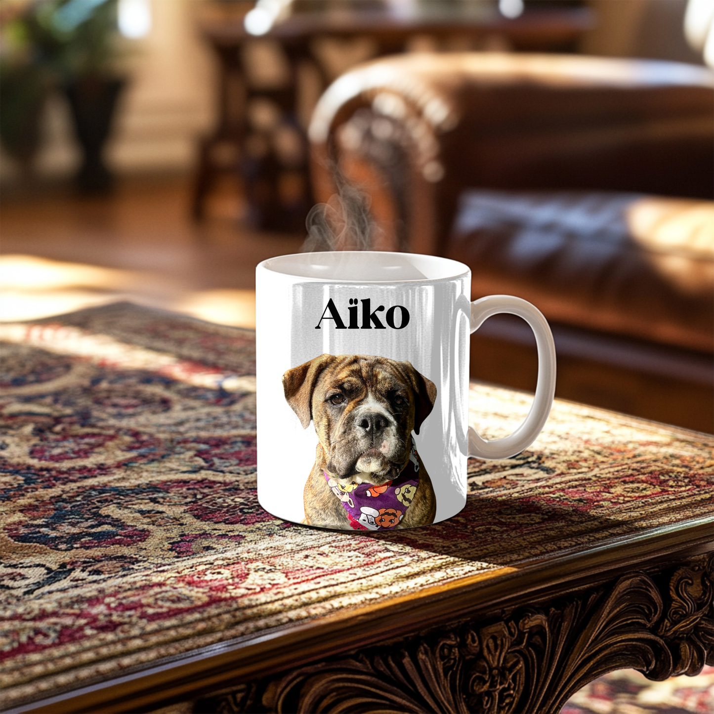 Tasse personnalisée portrait animal