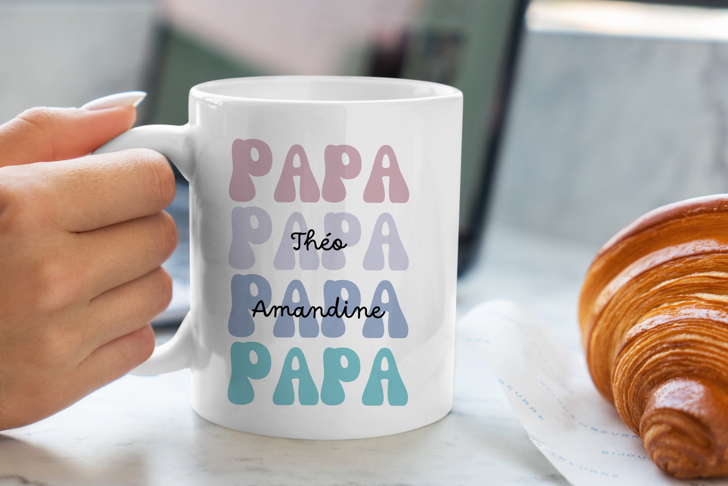 Mug personnalisé Papa Groovy