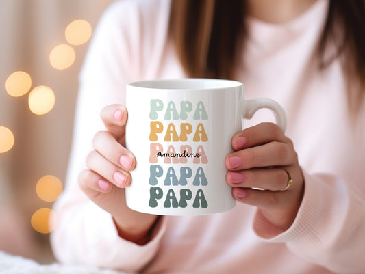 Mug personnalisé Papa Groovy