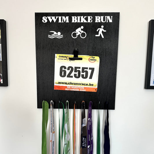 Porte-médailles Triathlon Swim Bike Run