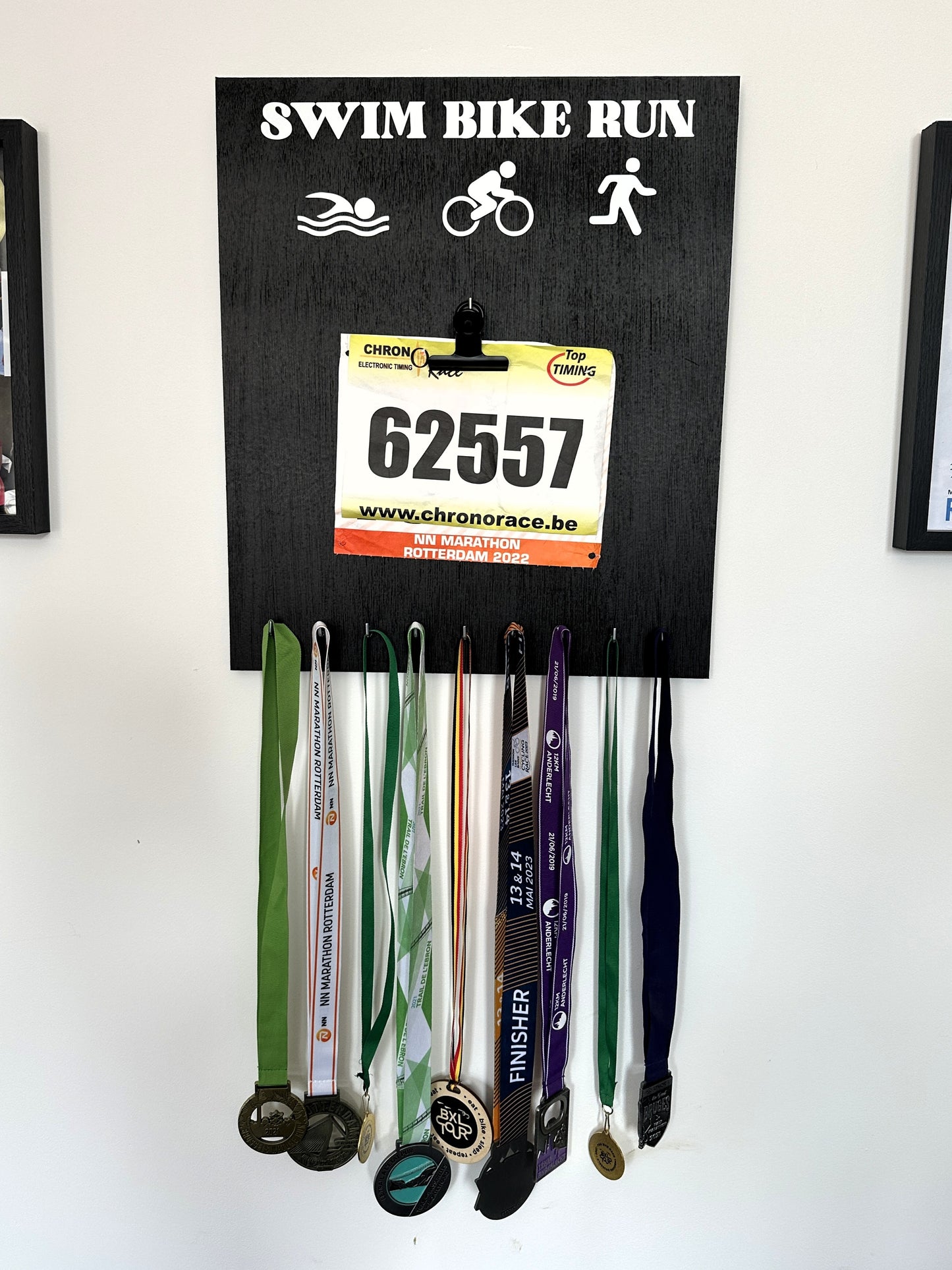 Porte-médailles Triathlon Swim Bike Run