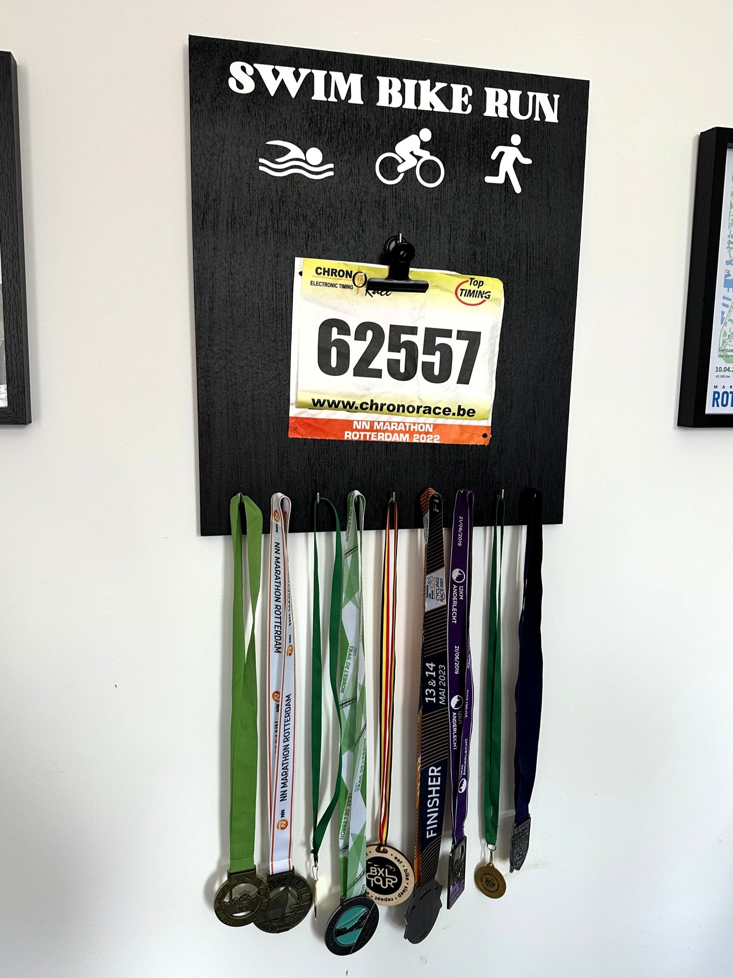 Porte-médailles Triathlon Swim Bike Run