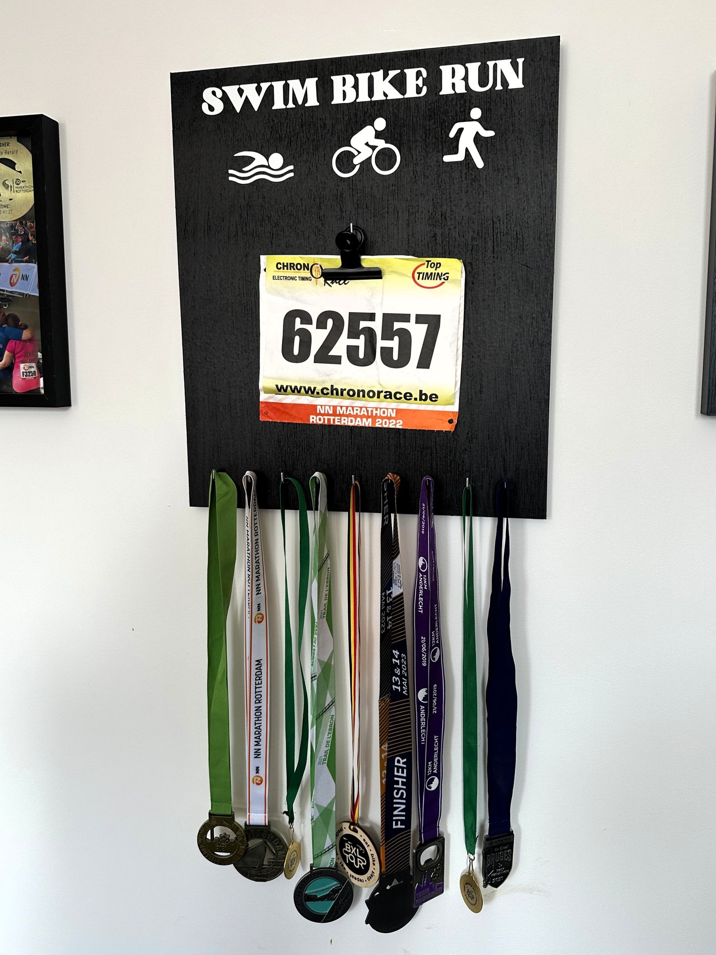 Porte-médailles Triathlon Swim Bike Run