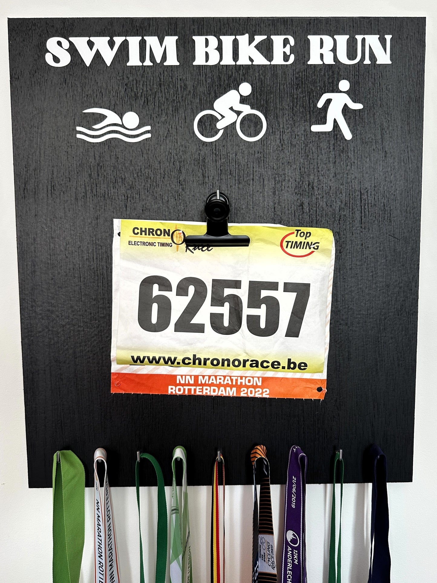 Porte-médailles Triathlon Swim Bike Run