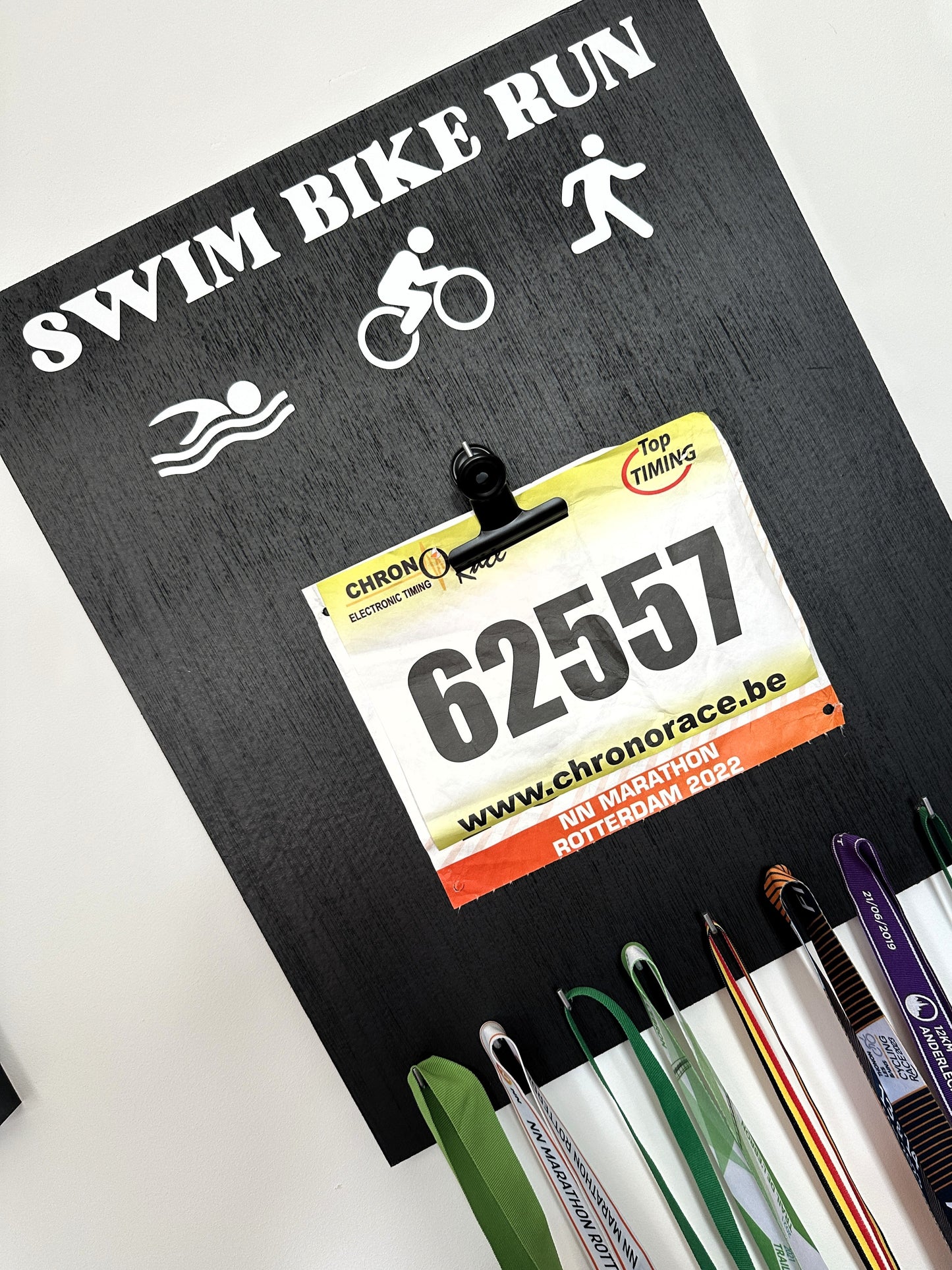 Porte-médailles Triathlon Swim Bike Run