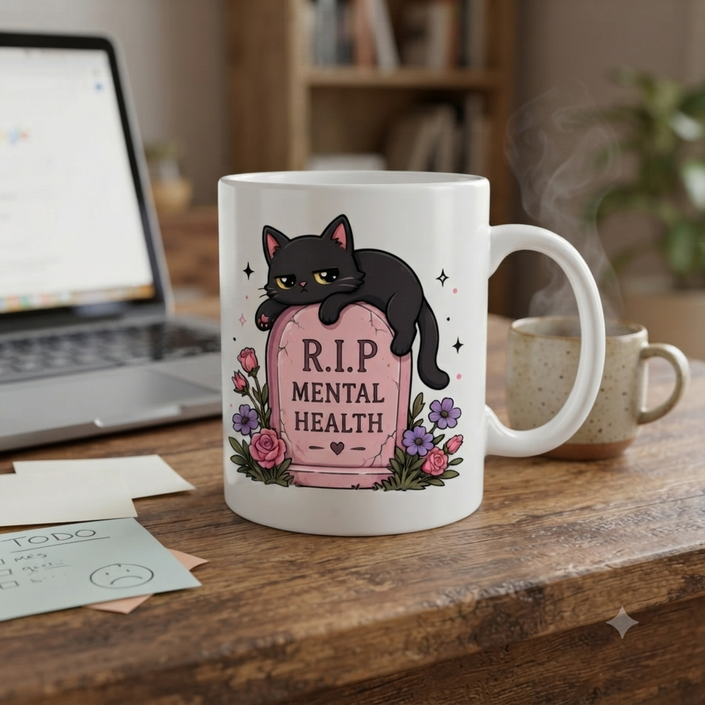 Tasse personnalisée R.I.P Mental Health