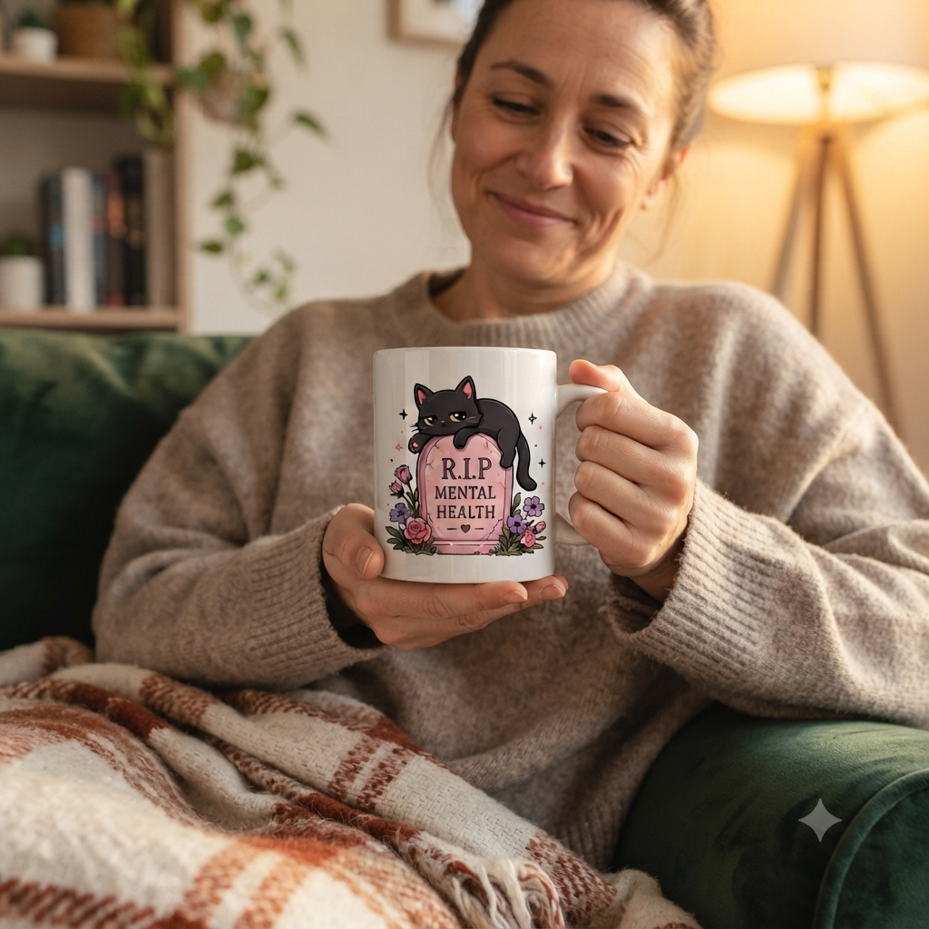 Tasse personnalisée R.I.P Mental Health