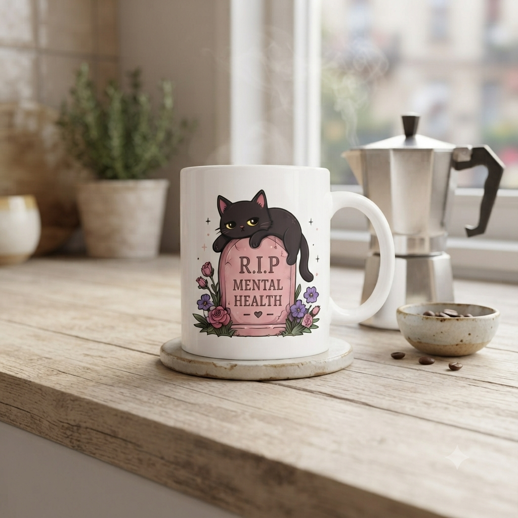 Tasse personnalisée R.I.P Mental Health