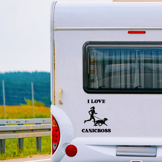 Sticker I Love Canicross Femme