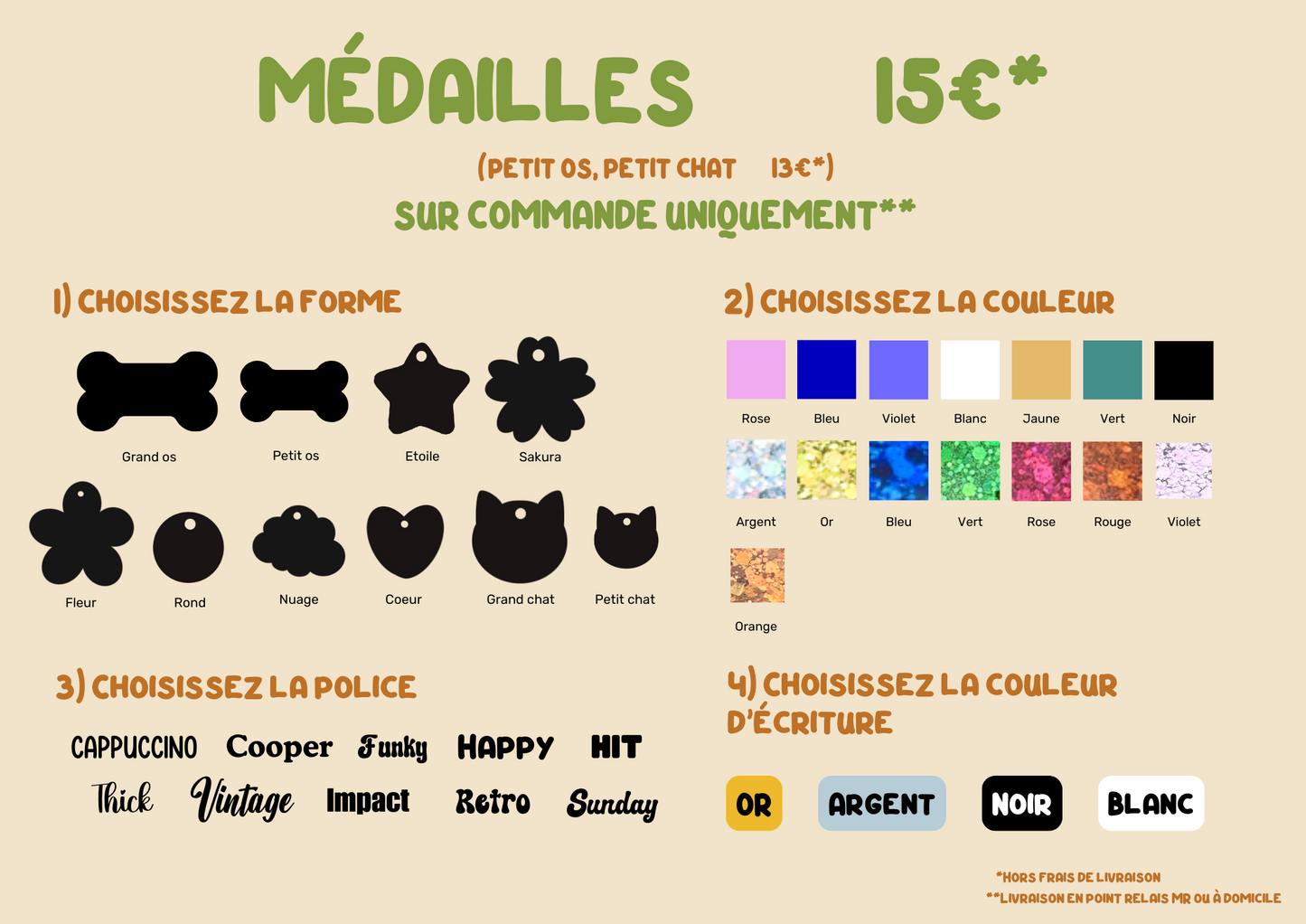 Médaille personnalisée pour animaux de compagnie en résine epoxy